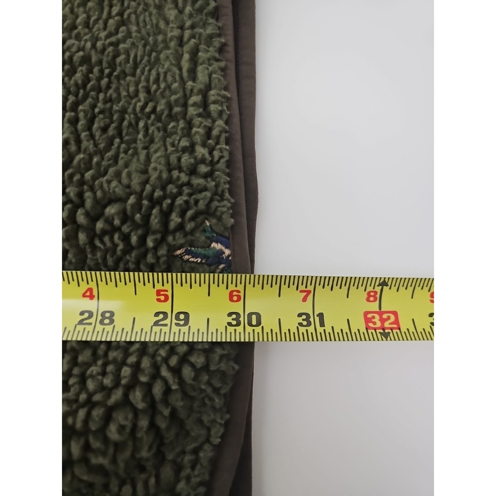 Brooks Brothers Green Fleece Jacket Duck Embroidered Full Zip Size XL - Picture 13 of 15